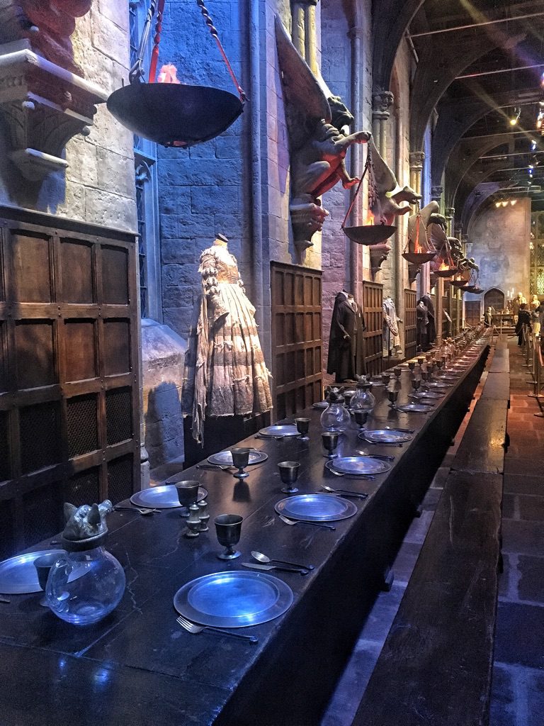 la Great Hall è presente in tutti i film di Harry Potter  