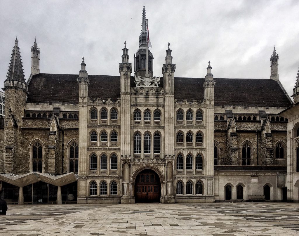 Guildhall uno degli edifici sopravvissuti al grande incendio