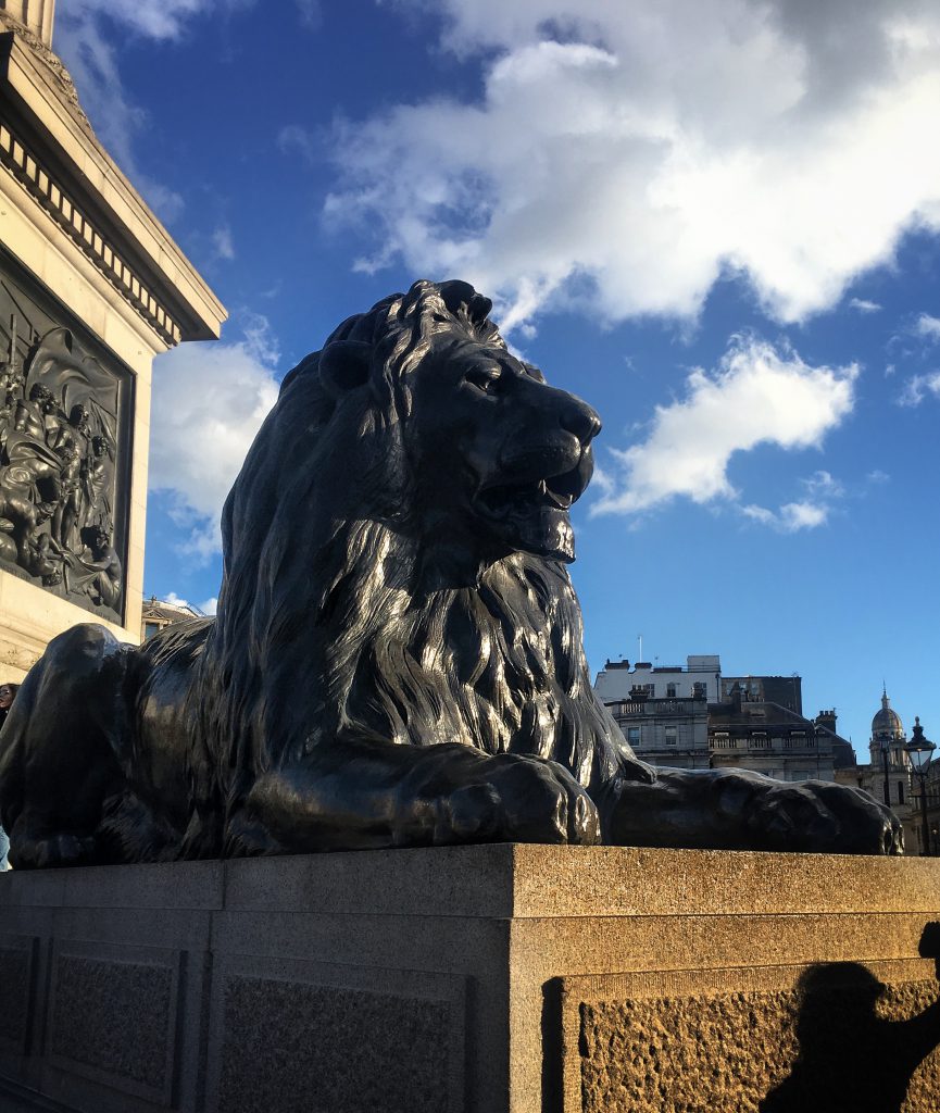 I famosi leoni di Trafalgar Square