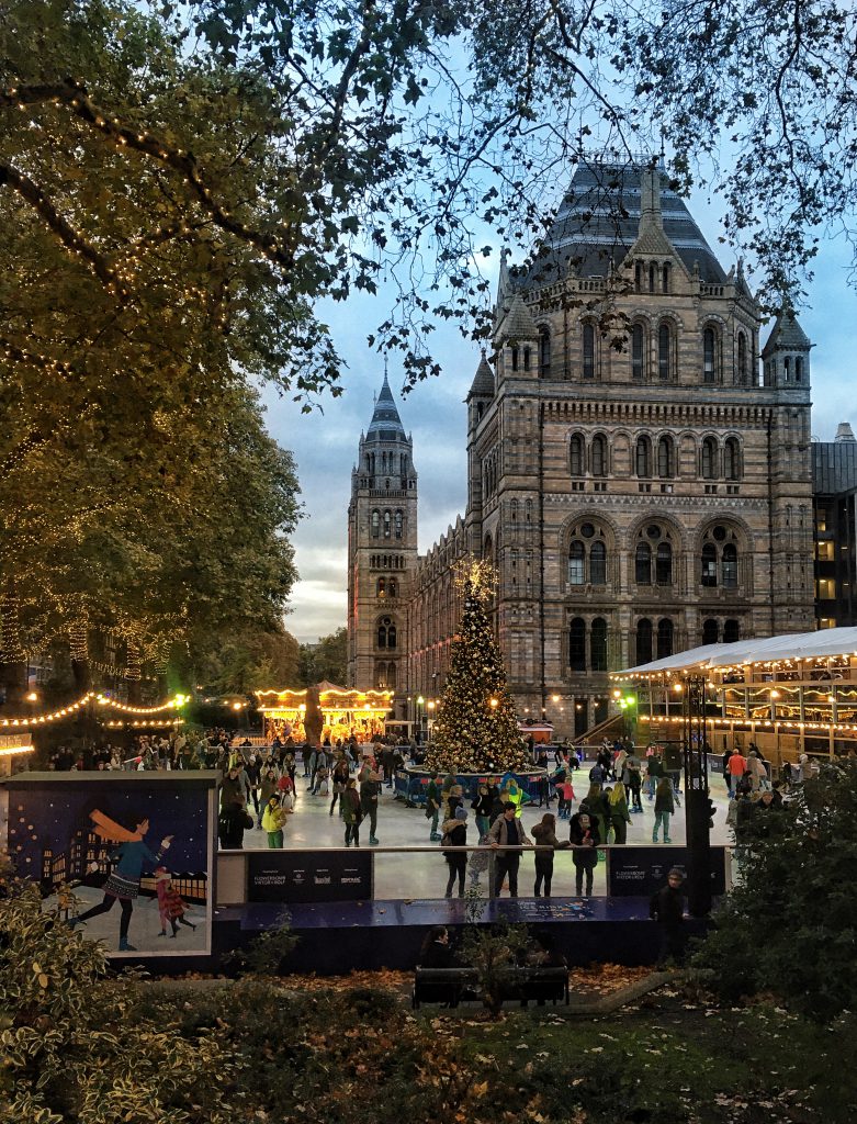 Pista di pattinaggio al National History Museum, Londra