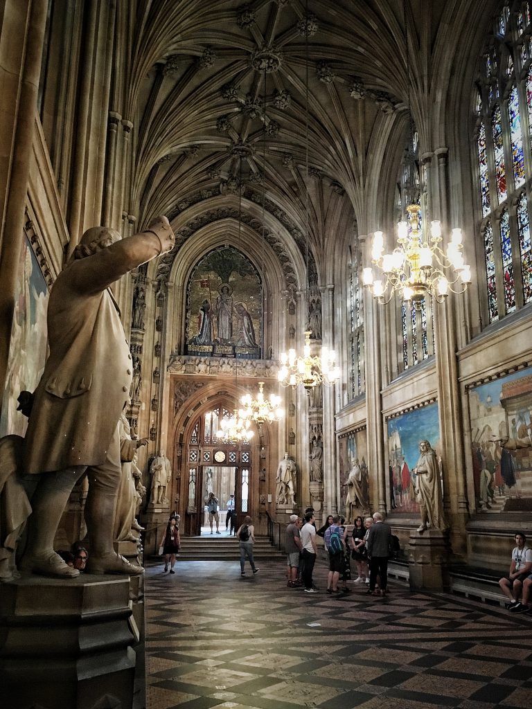 interni del palazzo di Westminster