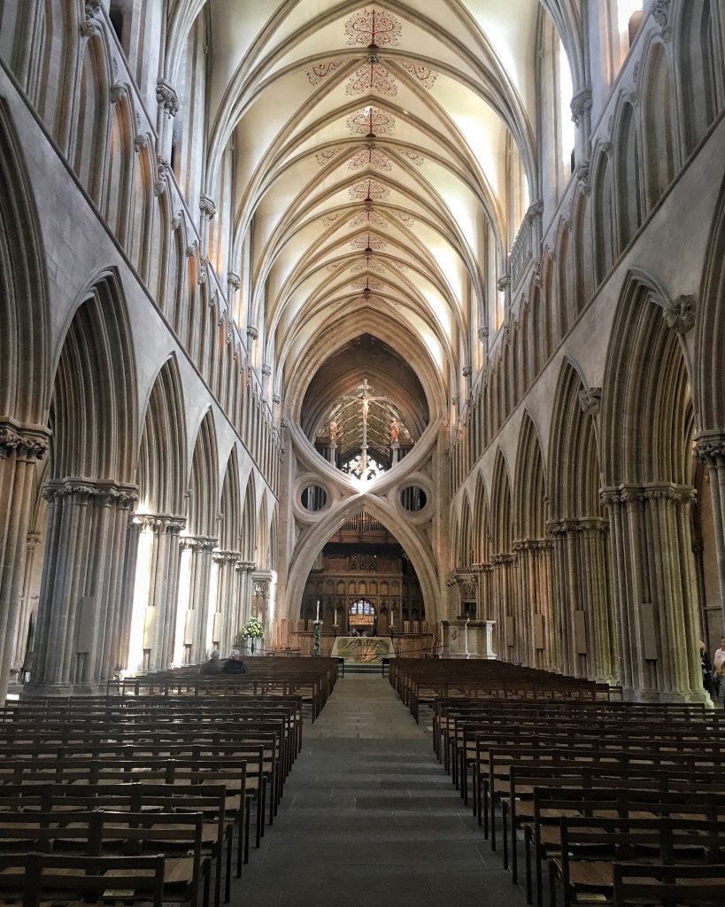 L'arco a forbice della Cattedrale di Wells