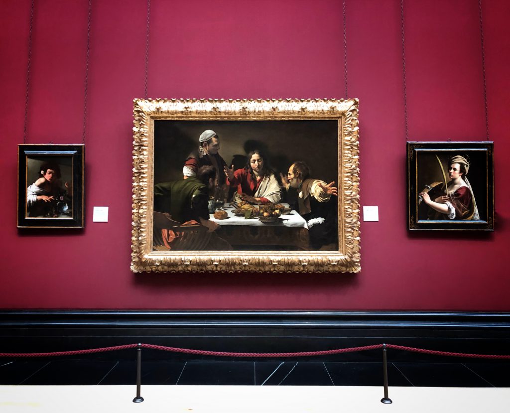 la cena di Emmaus alla National Gallery di Londra