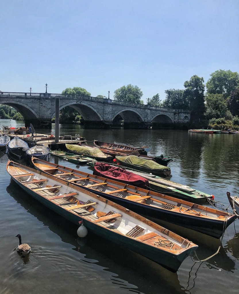 Barche sul Tamigi a Richmond