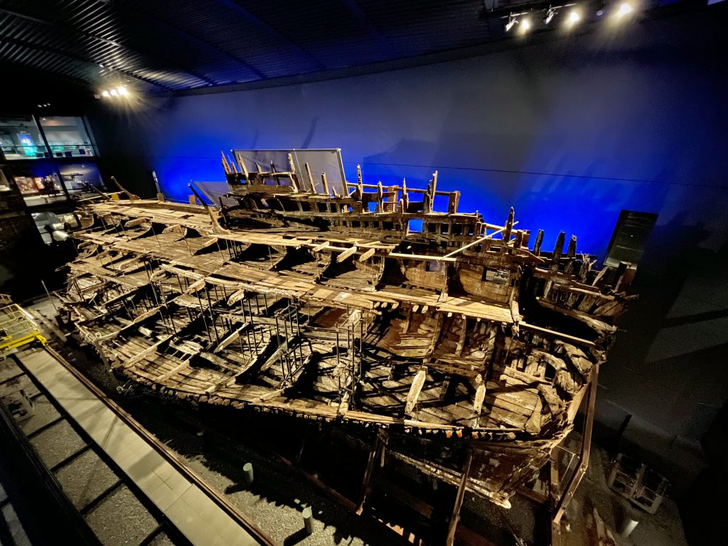 Il relitto della Mary Rose è visibile al Portsmouth Historic Dockyard