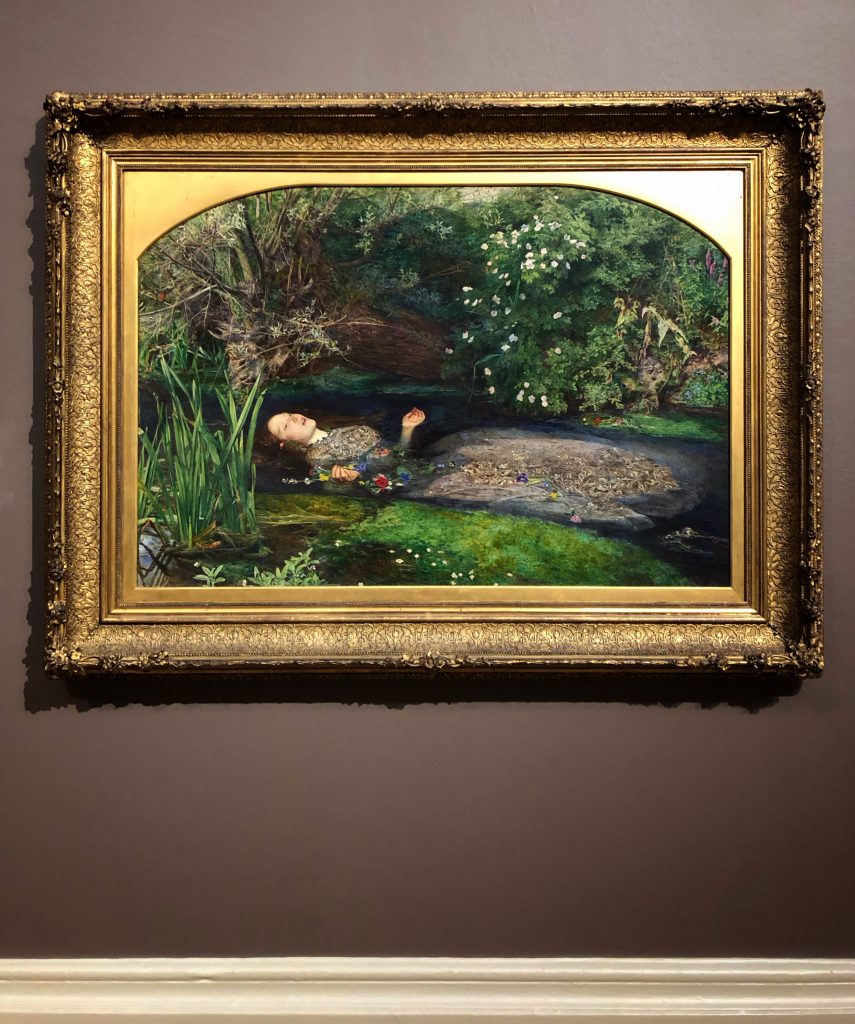 Ophelia di J.E.Millet è uno dei capolavori della Tate Britain