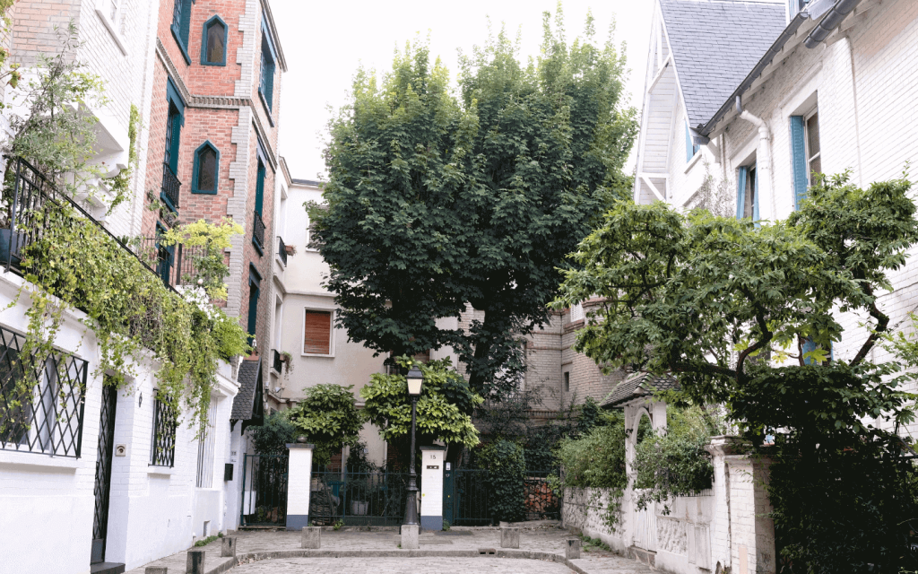 un angolo di Villa Léandre a Montmartre